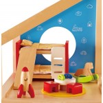Meubles de chambre d'enfants pour maison de poupées